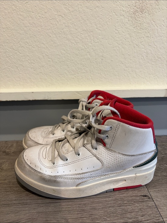 Jordan Other - Jordan Kids White and Red Mid-Top Sneakers
